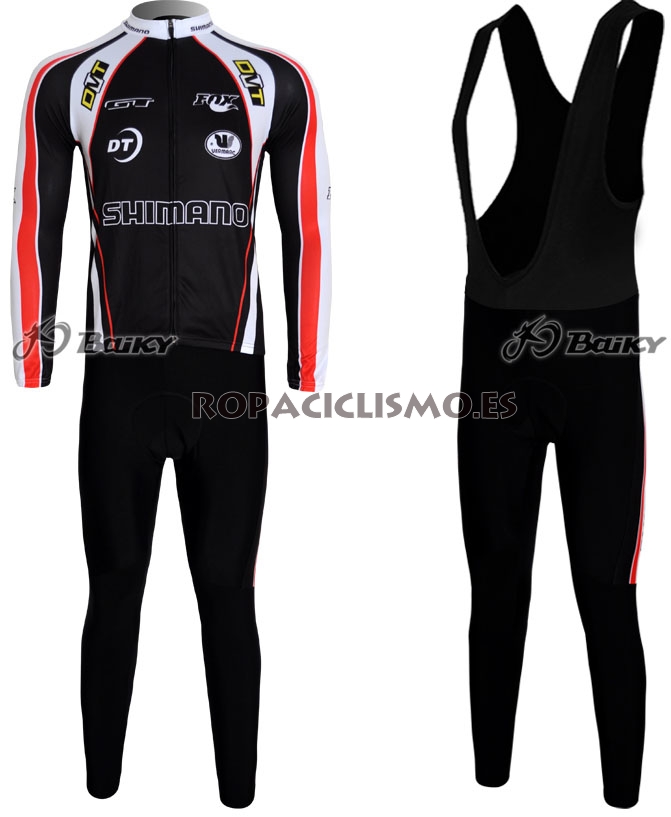 2010 Maillot shimano mangas largas tirantes