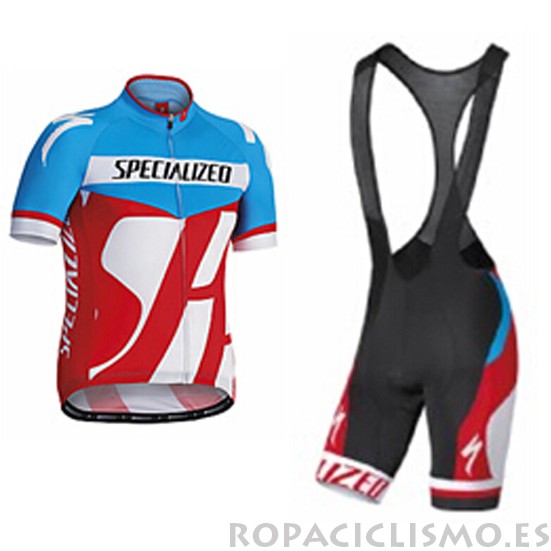 2016 Specialized Maillot Mangas Cortas Tirantes Azul