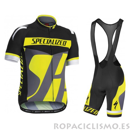 2016 Specialized Maillot Mangas Cortas Tirantes Negro