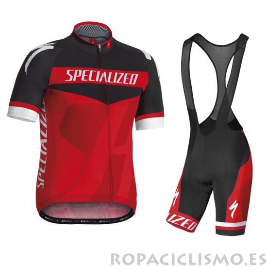 2016 Specialized Maillot Mangas Cortas Tirantes Rojo