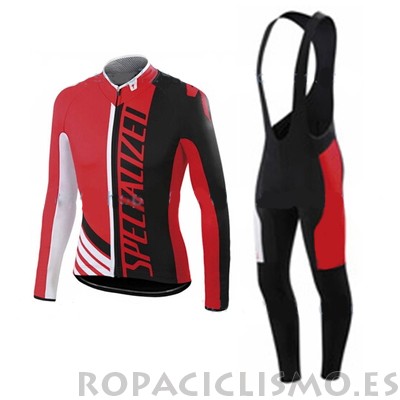 2016 Specialized Mangas Largas Pro Racing Rojo Negro