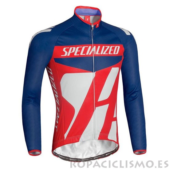 2016 Specialized Maillot Mangas Cortas Largas Negro Rojo Blanco