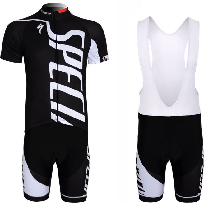 2012 Maillot Specialized negro mangas cortas tirantes