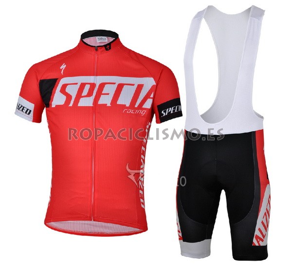 2013 Maillot Specialized mangas cortas rojo tirantes