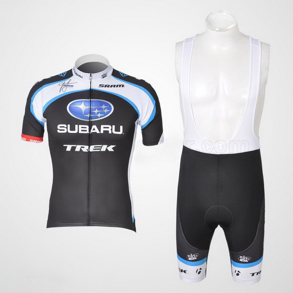 Subaru Trek Maillot mangas cortas negro tirantes