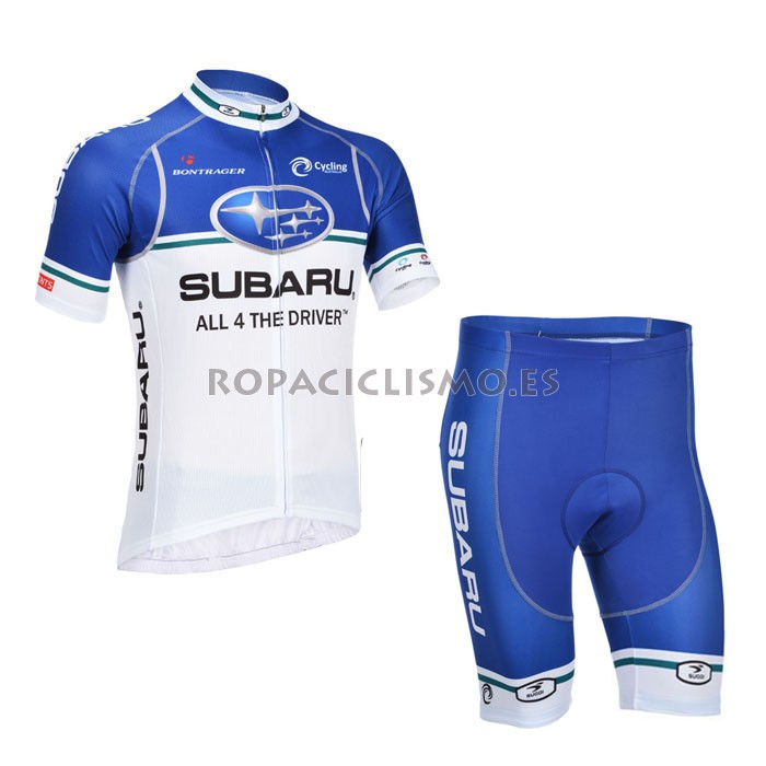 2013 Maillot Azul Subaru mangas cortas