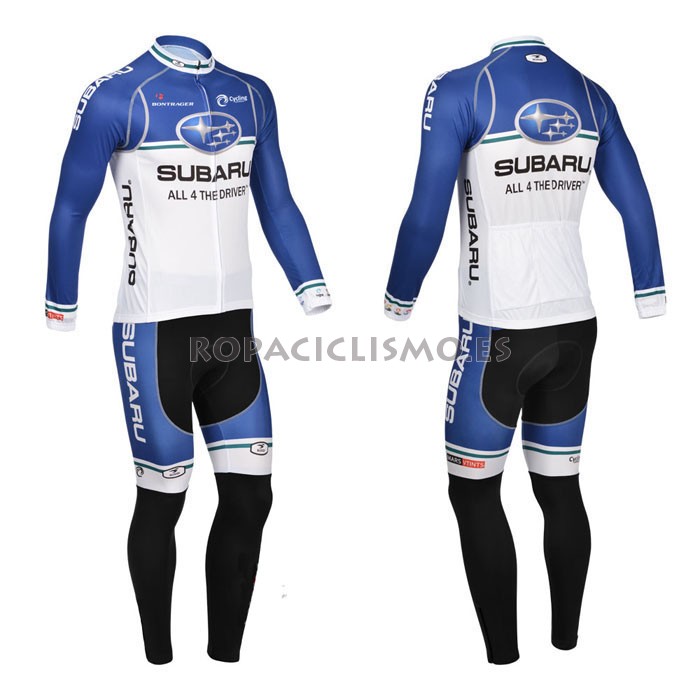 2013 Maillot subaru Azul mangas largas