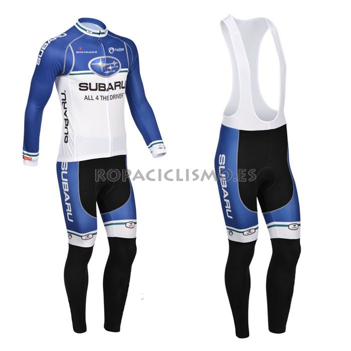 2013 Maillot Subaru Azul mangas largas tirante