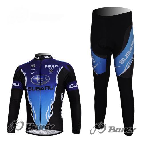 Subaru Peak Bar Maillot mangas largas negro azul