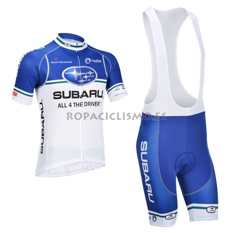 2013 Maillot Subaru Azul mangas cortas tirantes