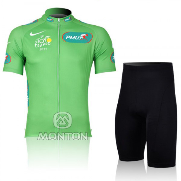 2011 Tour De France Green mangas cortas