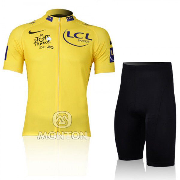 2011 Tour De France Yellow mangas cortas