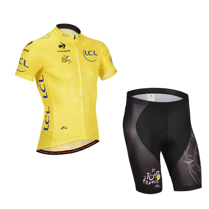 2014 Maillot Tour de France amarillo mangas cortas