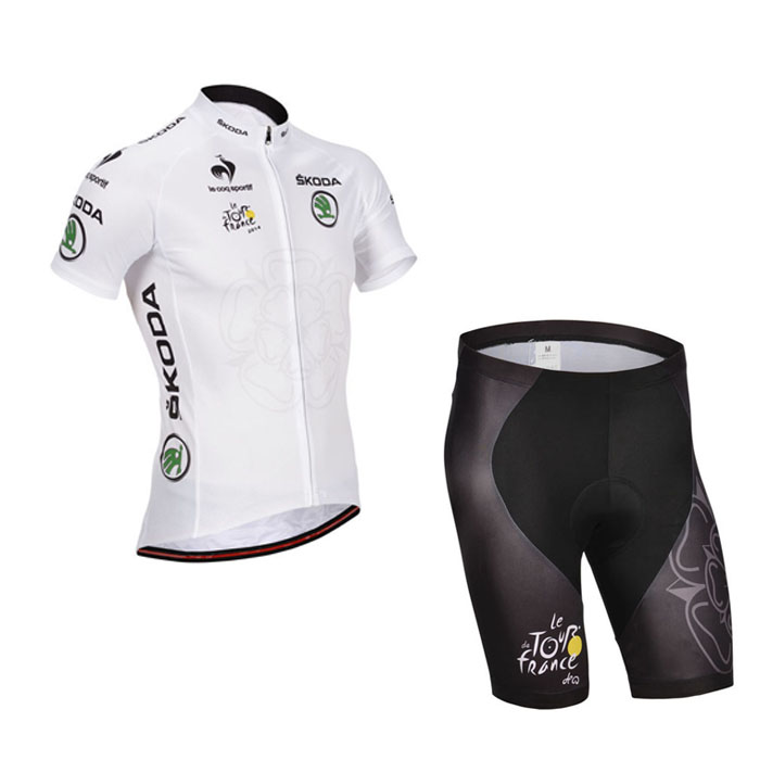 2014 Maillot Tour de France blanco mangas cortas