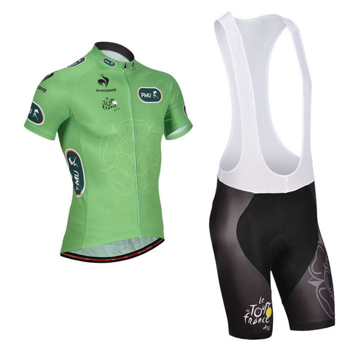 2014 Maillot Tour de France verde tirantes mangas cortas