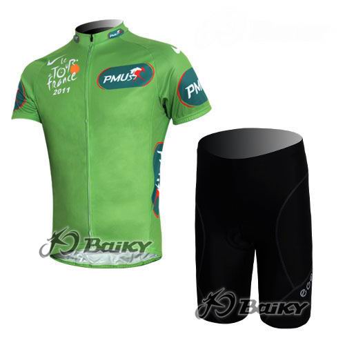 Maillot Tour de France 2011 mangas cortas verde