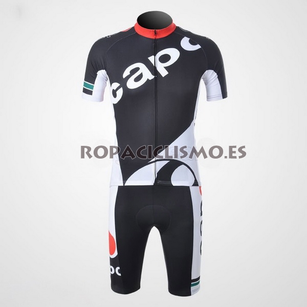 2013 Maillot Negro capo mangas cortas