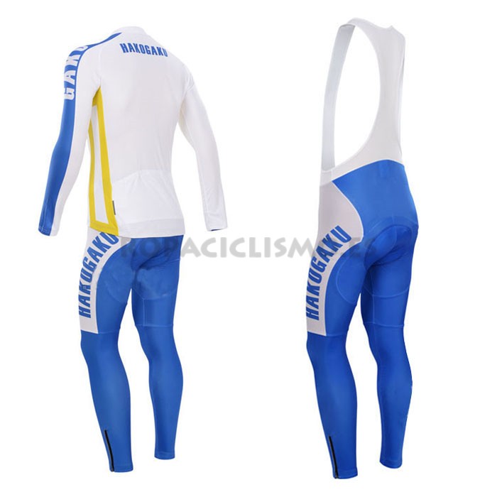 2014 Maillot Cyclingbox Mangas Largas Tirantes azul