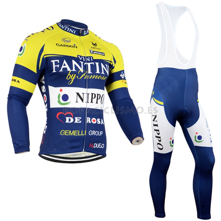 2014 Maillot vini fantini mangas largas tirantes