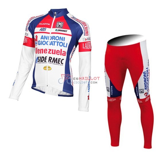 2015 Maillot Androni Giocattoli Mangas Largas Blanco