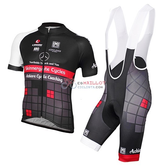 2015 Maillot Achieve Mangas Cortas Negro