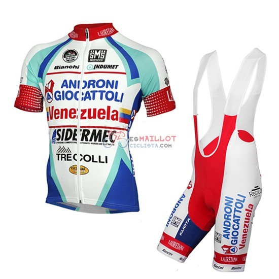 2014 Maillot Androni Giocattoli Mangas Cortas Blanco