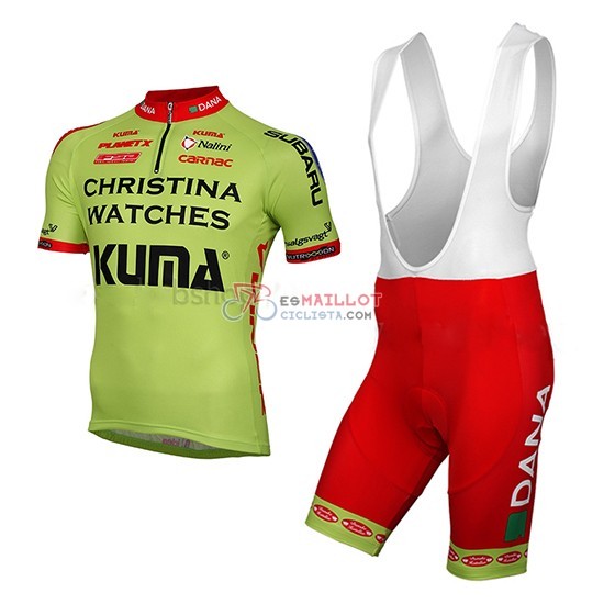 2014 Maillot Christina Watches Onfone Mangas Cortas Verde