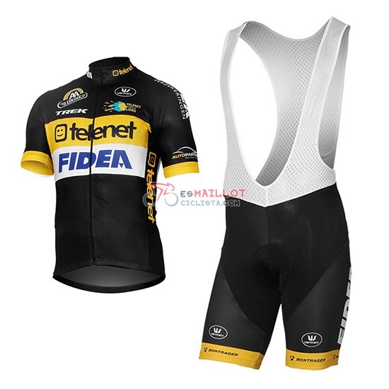 2017 Maillot Telenet Fidea Lions Mangas Cortas Negro